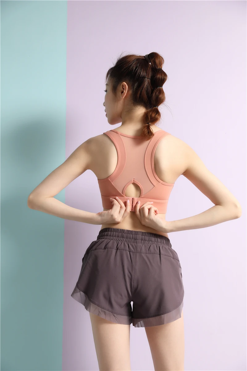 
Women Sports Yoga Shorts Lace Layer Workout Fitness Sports Running Shorts 