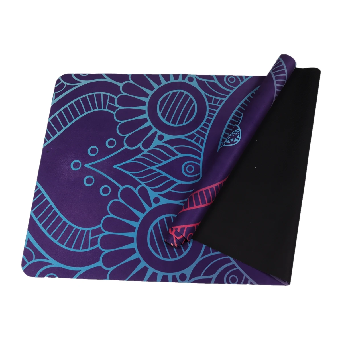 Ultrathin 1mm  travel foldable natural rubber grip suede yoga mat