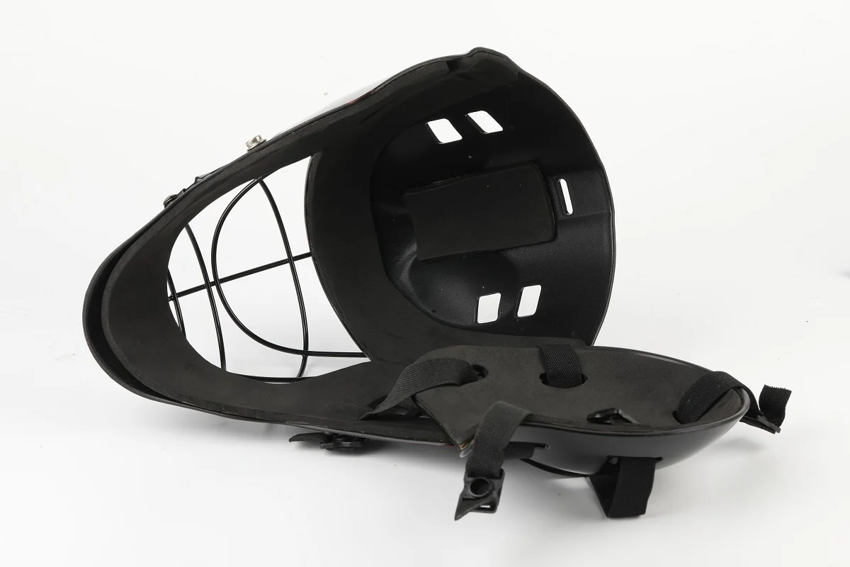 Attractive Goalie Helmet in MATT or GLOSSY Design Cat-Eye Floorball Hockey Goalie Helmet Junior Size