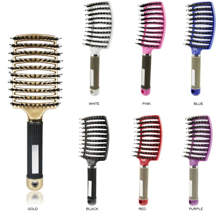 Hair Brush, Curved Vented Brush Faster Blow Drying, Professional Curved Vent Styling Hair Brushes