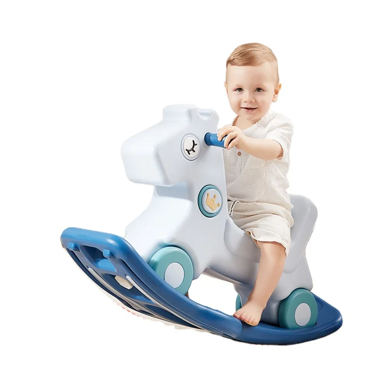 ABST Manufacturer Hot Selling plastic rocking Horse Animal Toys Walker Ride On Eco-Friendly Children Educational Toys Gifts