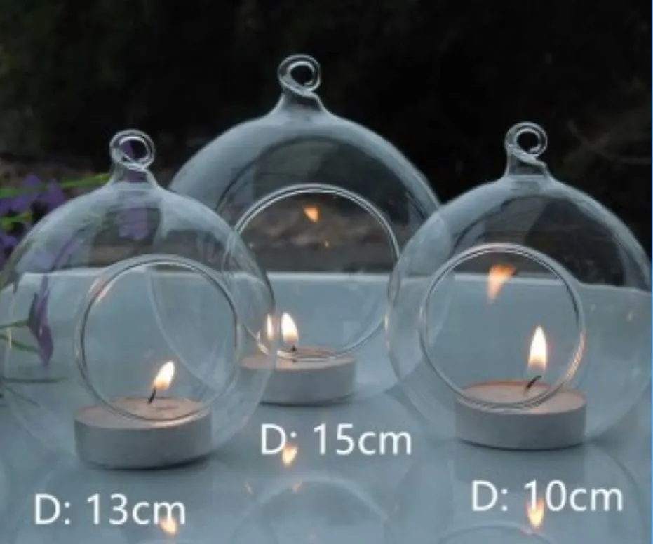 Hanging Ornament Craft Sphere Transparent Glass Ball Round Christmas Ball For Christmas Tree Decoration