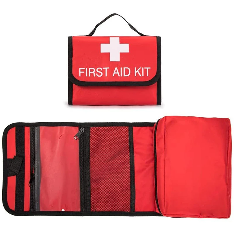 First Aid Bag Tote Empty Small First Aid Kit Bag Outdoor Travel Rescue Pouch First Responder Medicine Bag Pocket Container for C