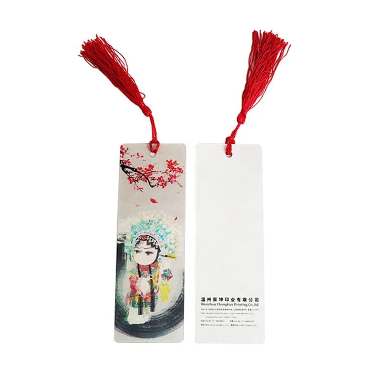Custom 3d lenticular bookmark personalized 3d lenticular bookmarks bookmark With Tassel