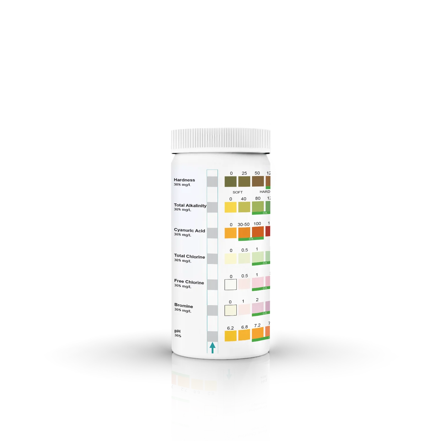 swimming pool total free chlorine Total chlorine pool water test strips