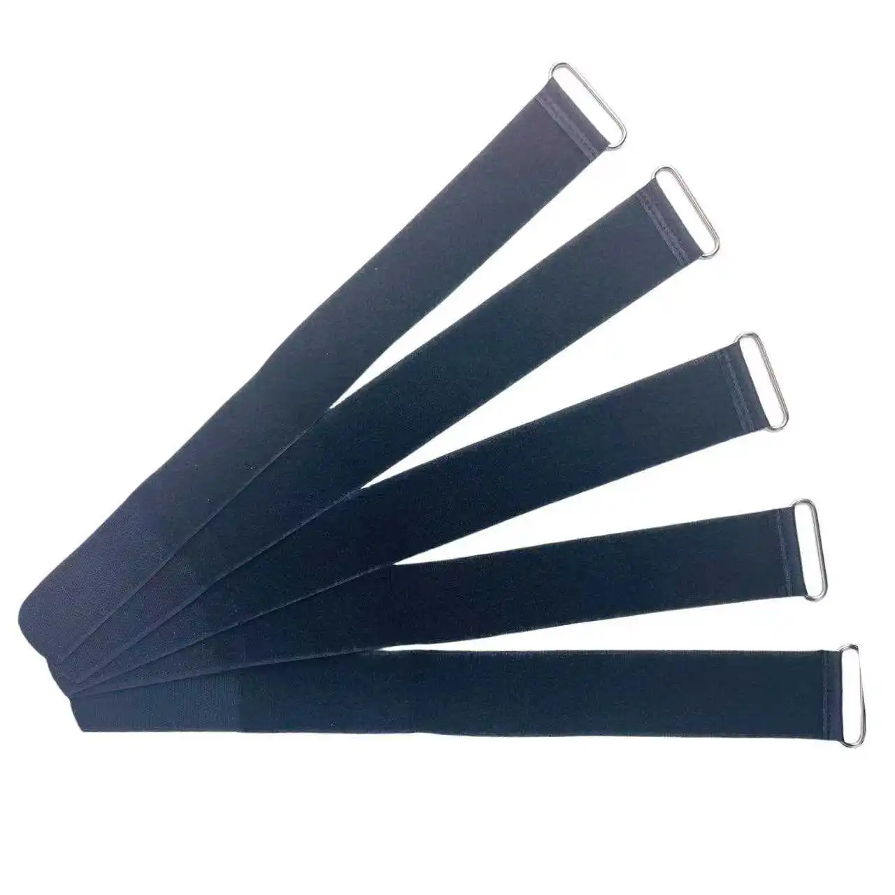 Custom various sizes of quality cut crochet elastic crimped Velcroes Adjustable crochet binding Cable tie Custom nylon Velcroes