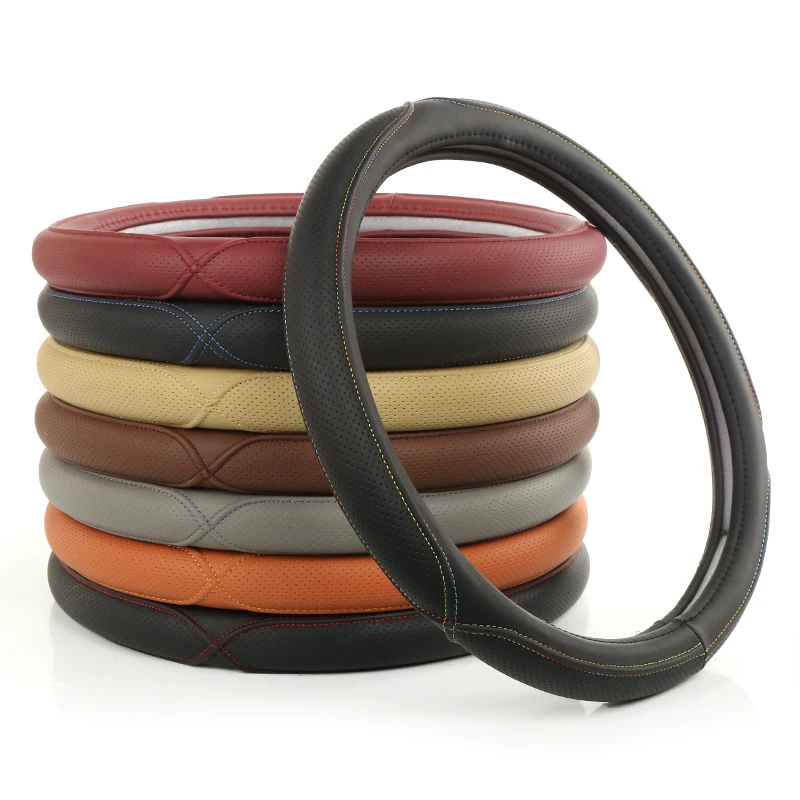 High Quality Universal PU Leather Automatic Car Steering Wheel Cover
