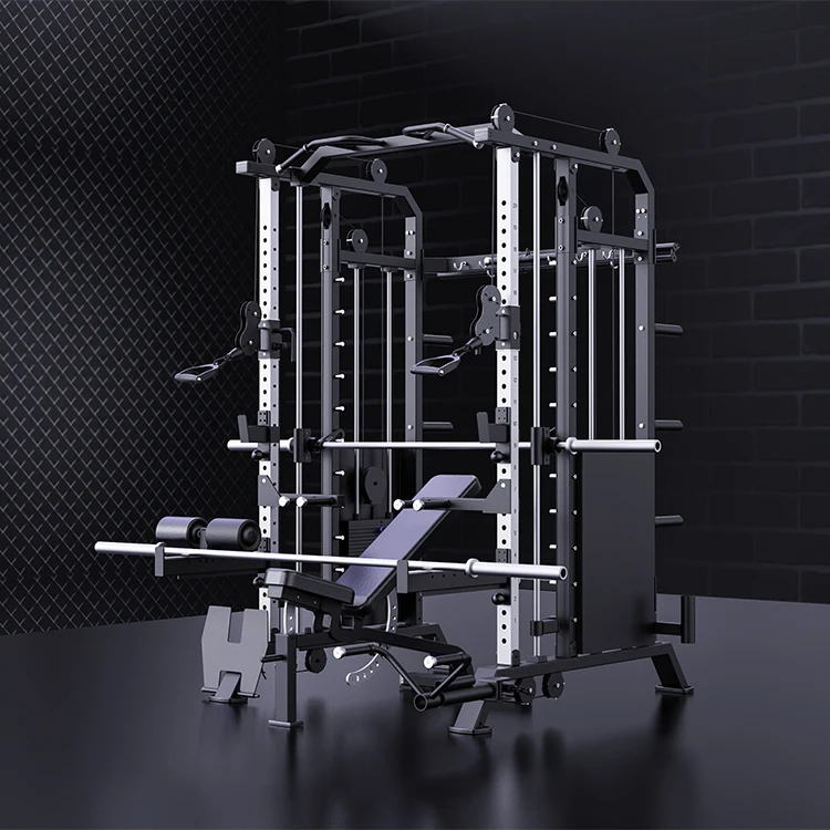 Bodybuilding Gym Equipment Smith Machine Power Rack Multi function Smith Machine