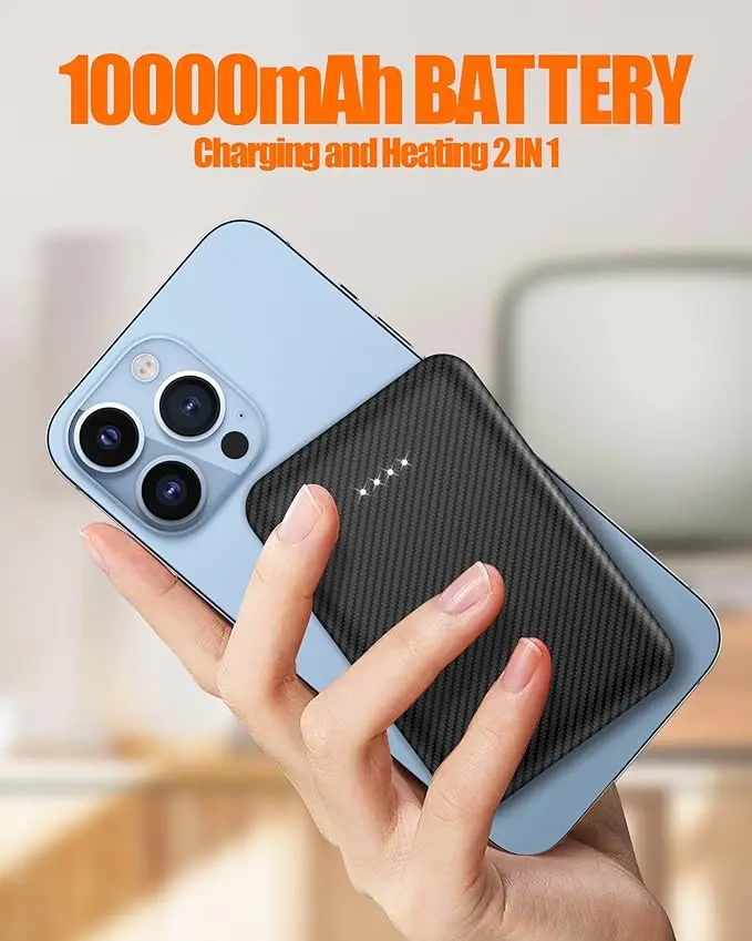 Upgrade 3-Level Adjustment Cordless Heating Cushion Electric Therapy Portable Foldable Bench Bleachers Outdoor Camping Hotels