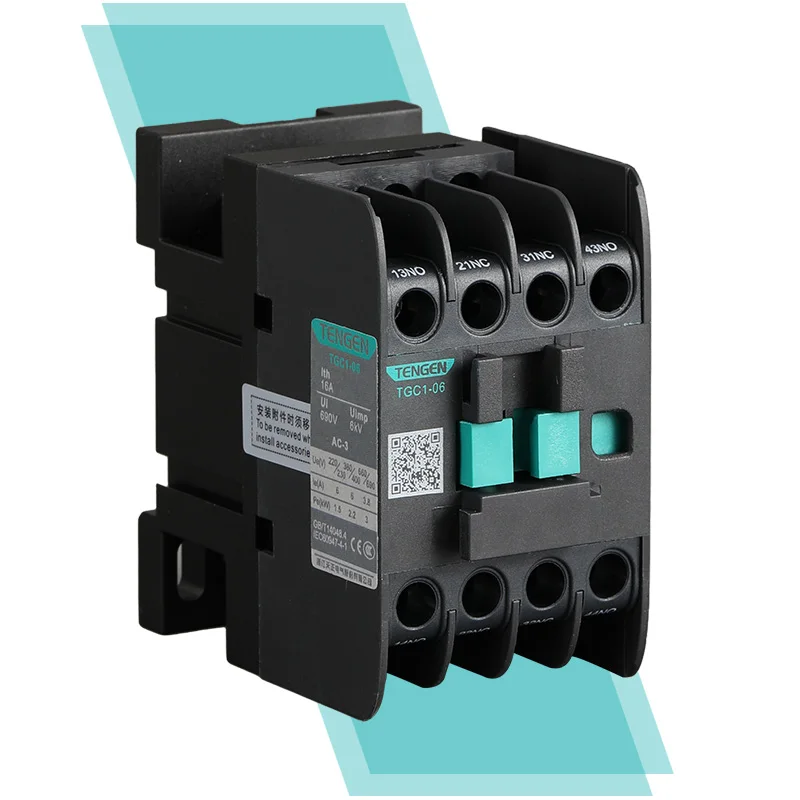 Tengen 3P 3 Phase 220V Coil Ac Electrical 2No 2Nc Contractor