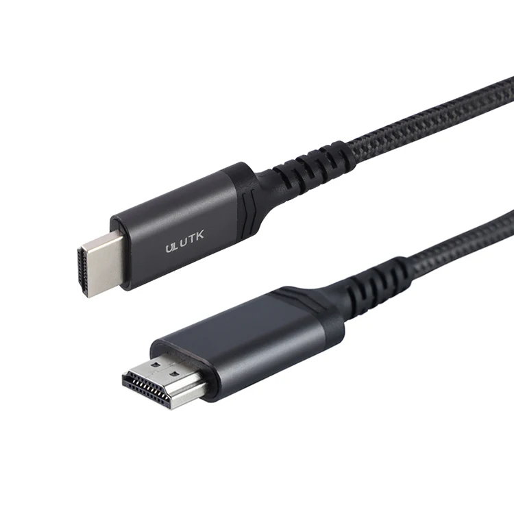 Factory custom braided ultra-high speed 4K*2K 60Hz HDMI video cable computer TV monitor cable hdmi 4k