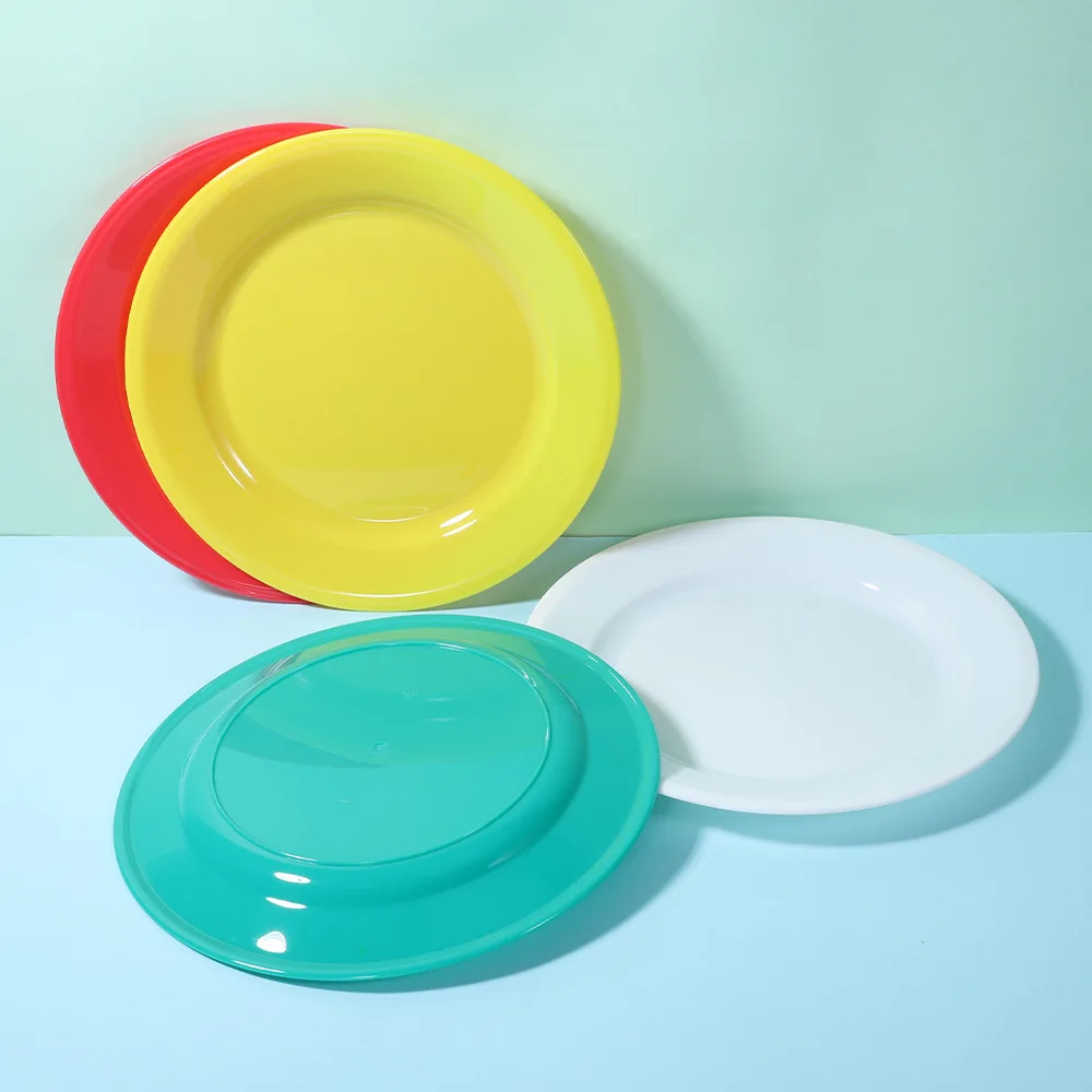 Hot Sale Colorful Party Cake Plastic Plate Serving Dinner Plates For Wedding