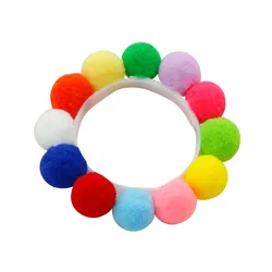 Cat Color Ball Collar Dog Hair Ball Collar Chain Birthday Jewelry Shiba Inu Corgi Collar Net Red Pet Photo