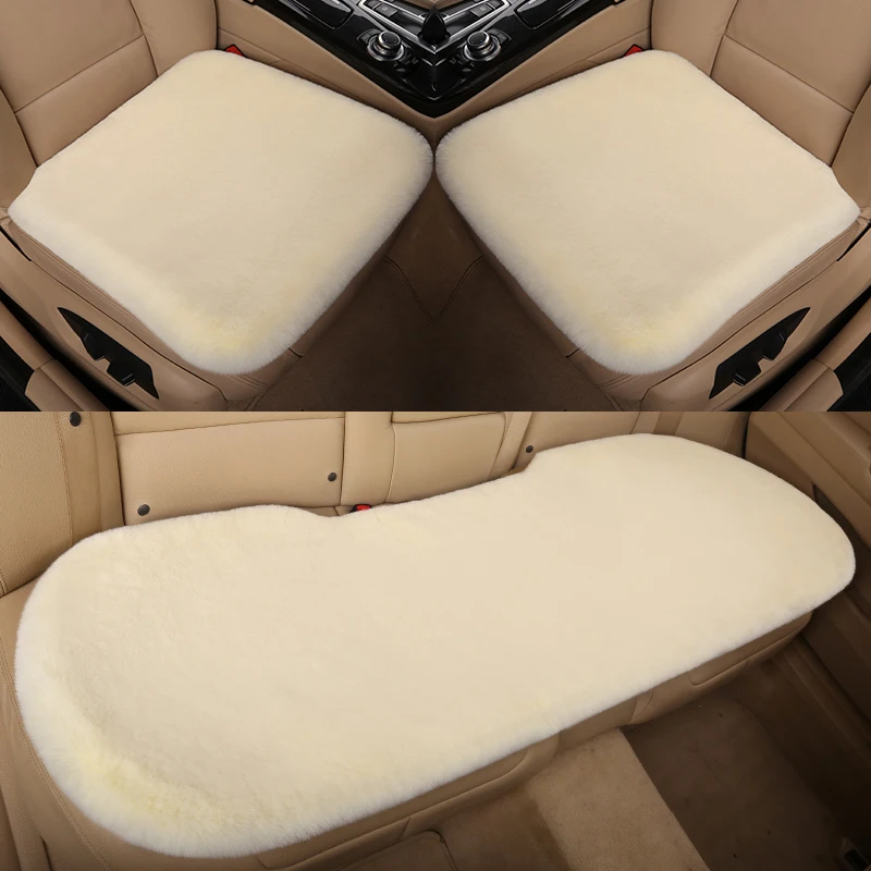 Hot car plush seat cushion warm comfortable furry cushion car decoration car accessories