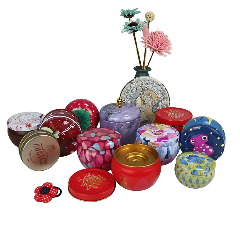 
Chinese supplier tin can soybean candle jar, cheap wholesale scented candle holder jar with luxurious packaging 