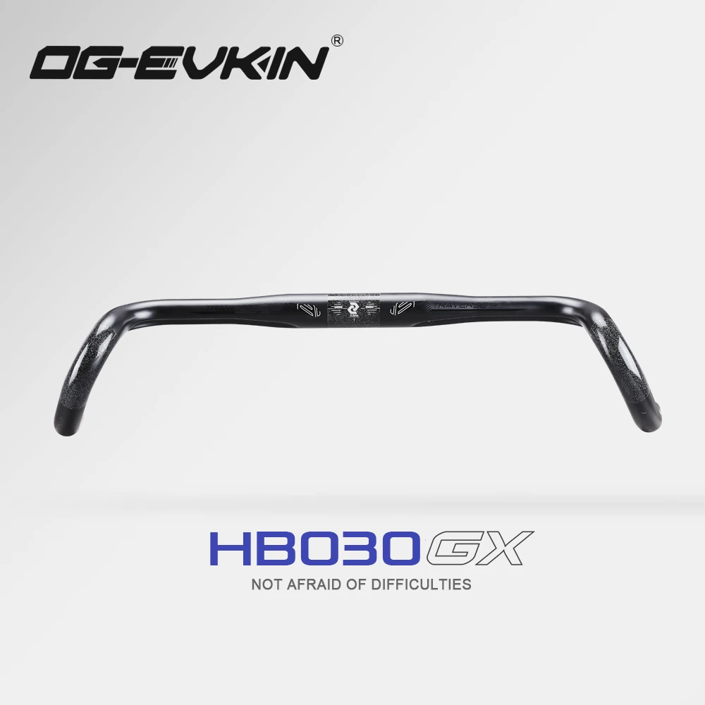 OG-EVKIN HB-030 Carbon Gravel Handlebar 30&deg; Flare Bar DI2 Cycle Cross Road Bike Handlebars 400/420/440mm Racing Bicycle Part