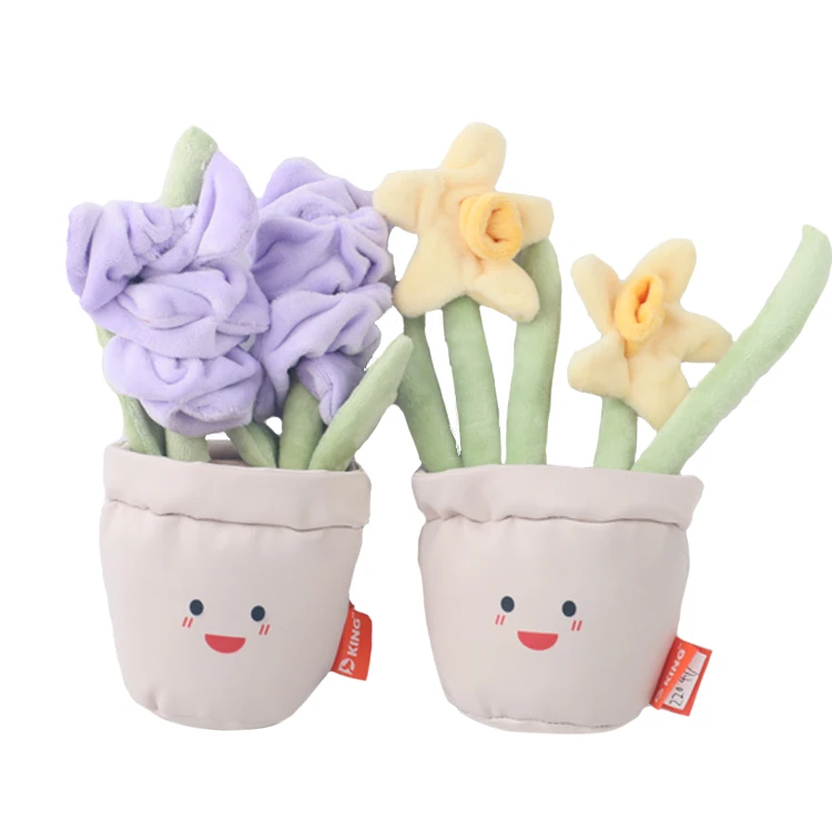 D KING Wholesale Plush Stuffed Flower Potted Sansevieria Snake Plant Toys Plush Cactus Toys