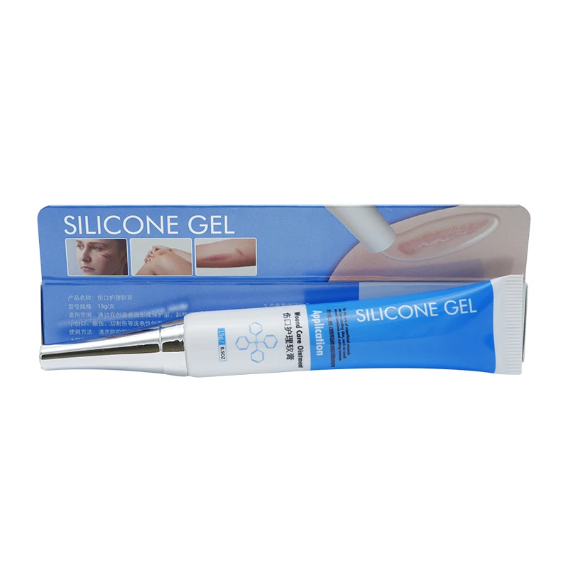 medical silicone gel wound care oniment  high quality tube packing silicone scar remove gel silicone scar gel