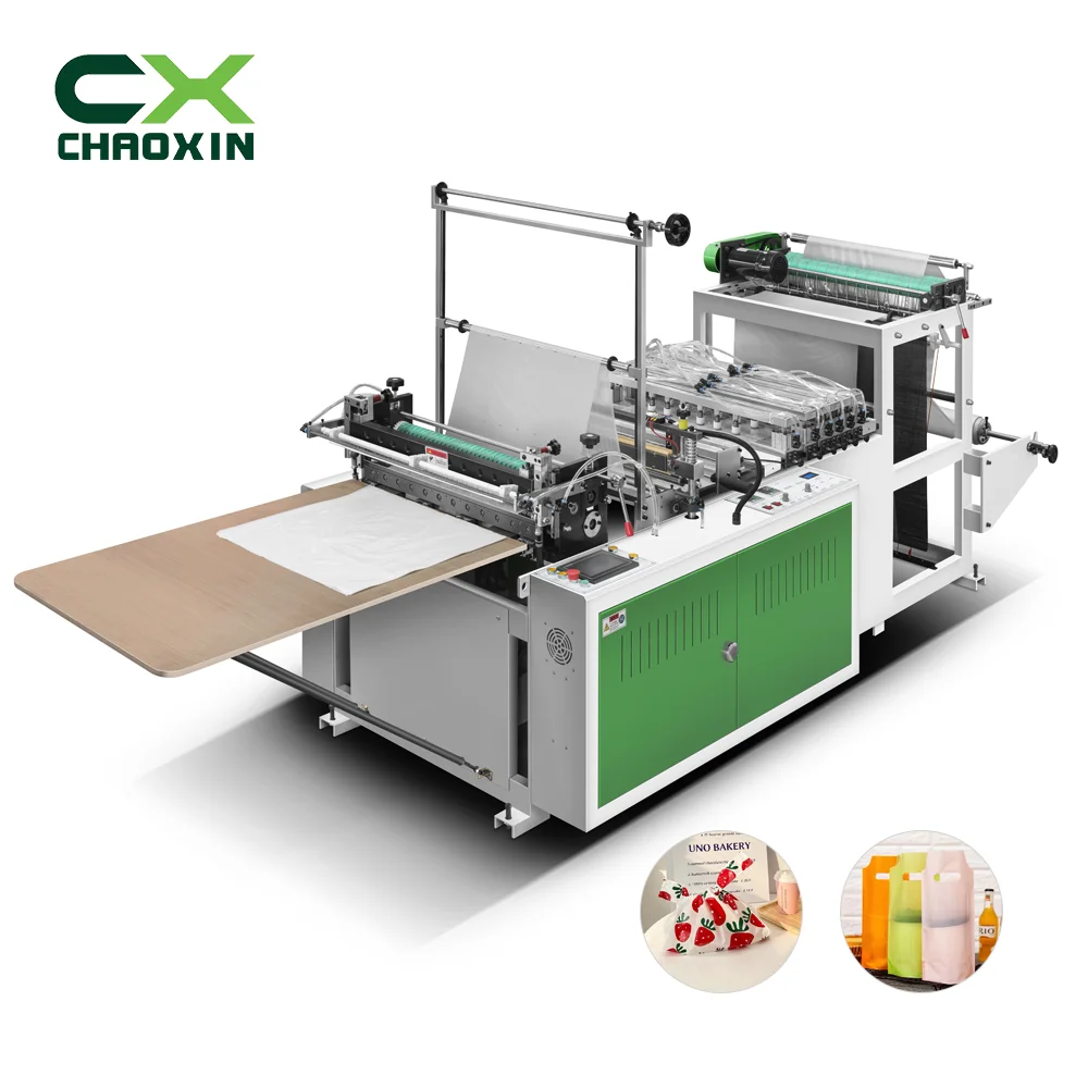 Polythene Bag Making Machine Manufacturer CX-600/1200 Flat Bag Making CE Standard High Speed Pp Plastic 550mm 120pcs/min