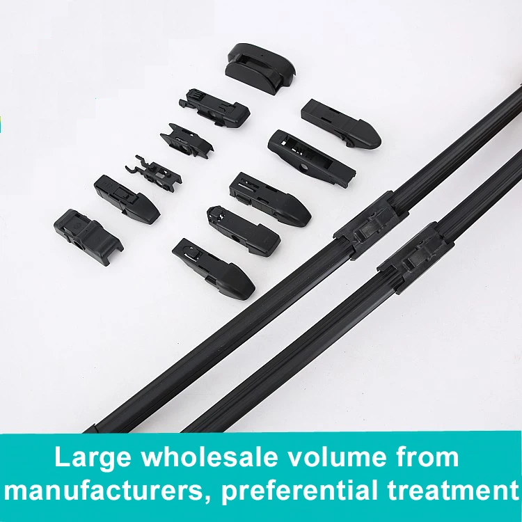 Multi functional original car buckle silicone coated rubber strip wiper manufacturer direct universal boneless wiper