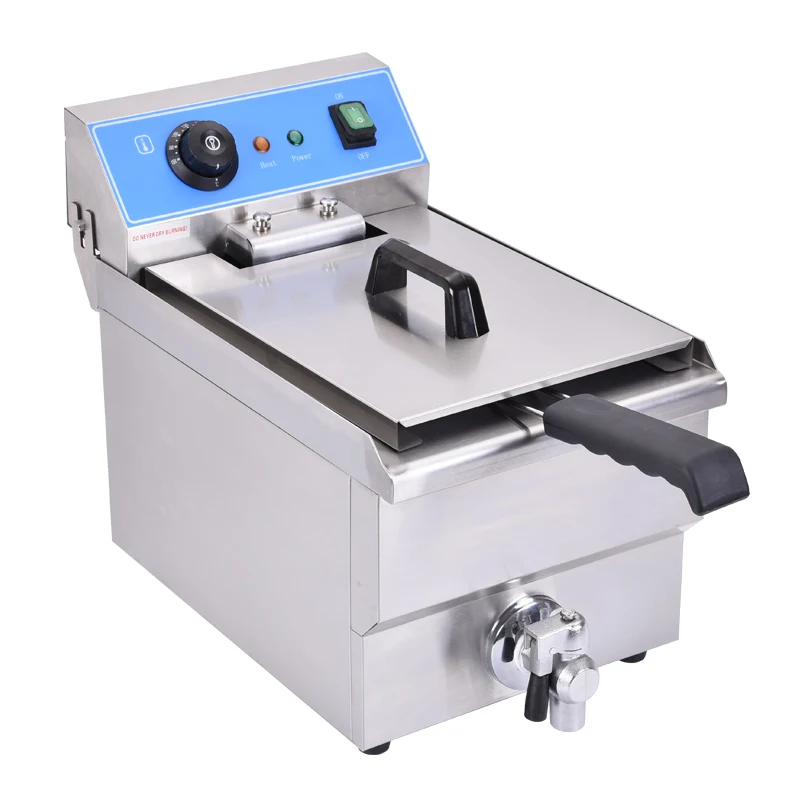 Factory-directly Supply Chicken Machine Steel Stove Tank Commercial Thermostat Countertop Restaurant Electric Deep Fryer
