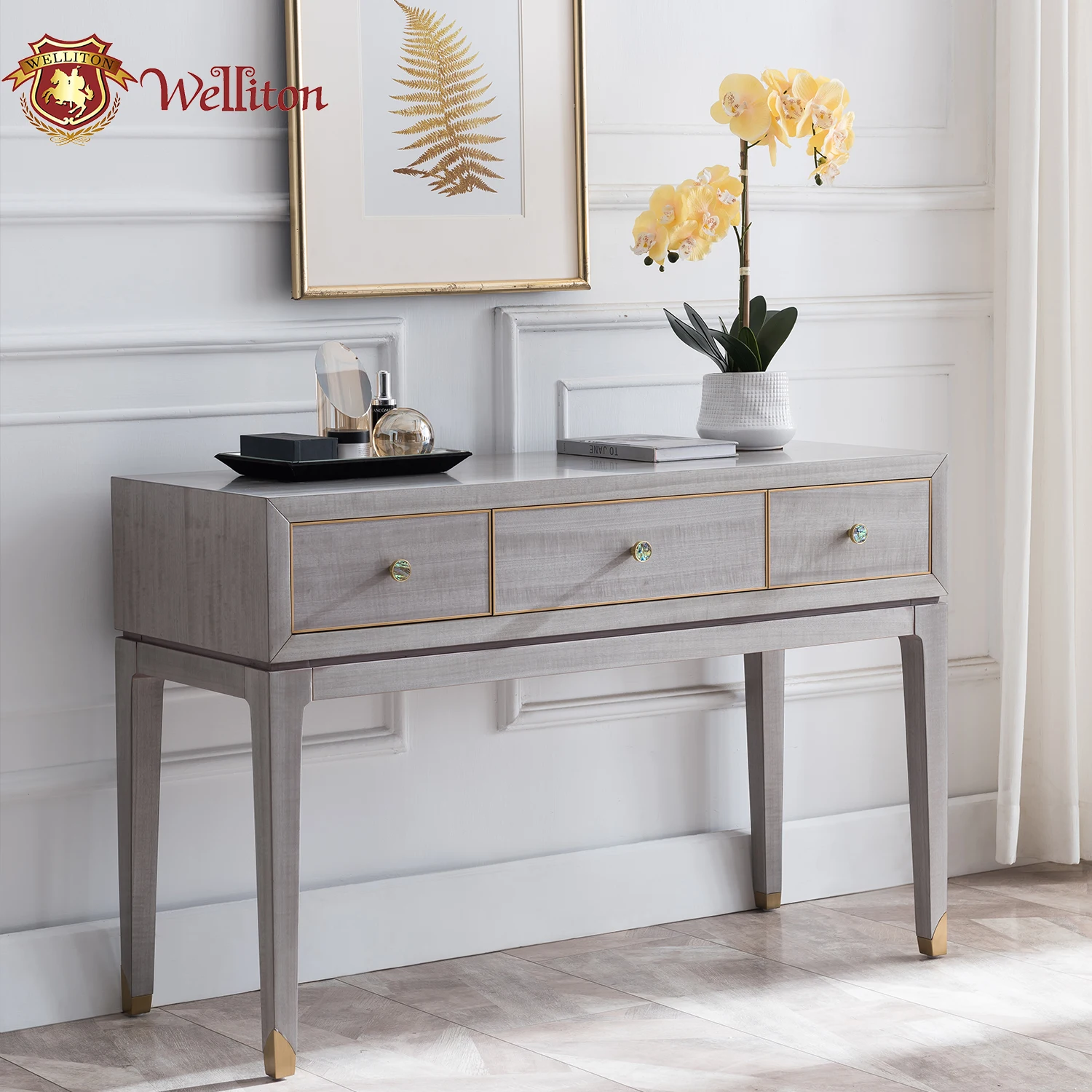 Welliton OEM & ODM древесины американский стиль A802-113 секционный набор мебели для спальни мебель современная роскошная двуспальная кровать