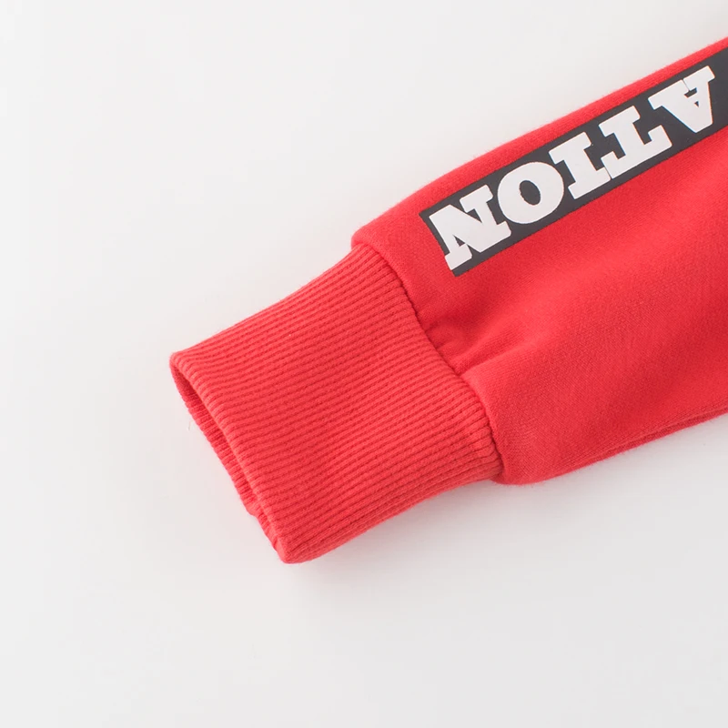 Stylish Children Clothing Spring Autumn Casual Sports Long Sleeve Fleece Sweatshirt