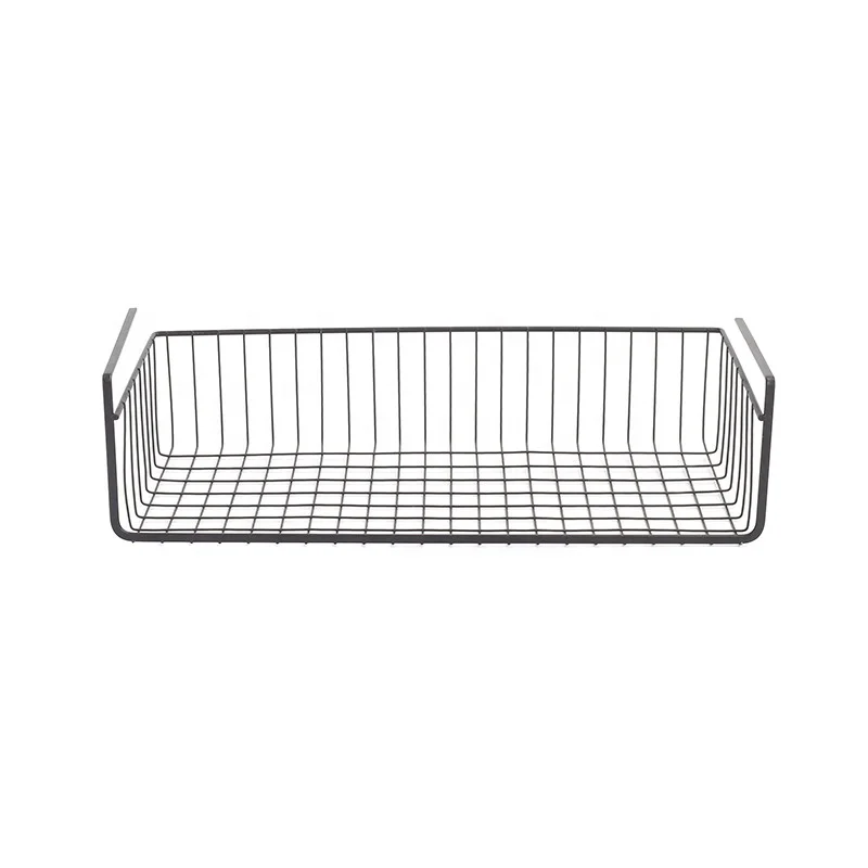 Iron Kitchen Cabinet Hanging Storage Basket Under Shelf Storage Basket