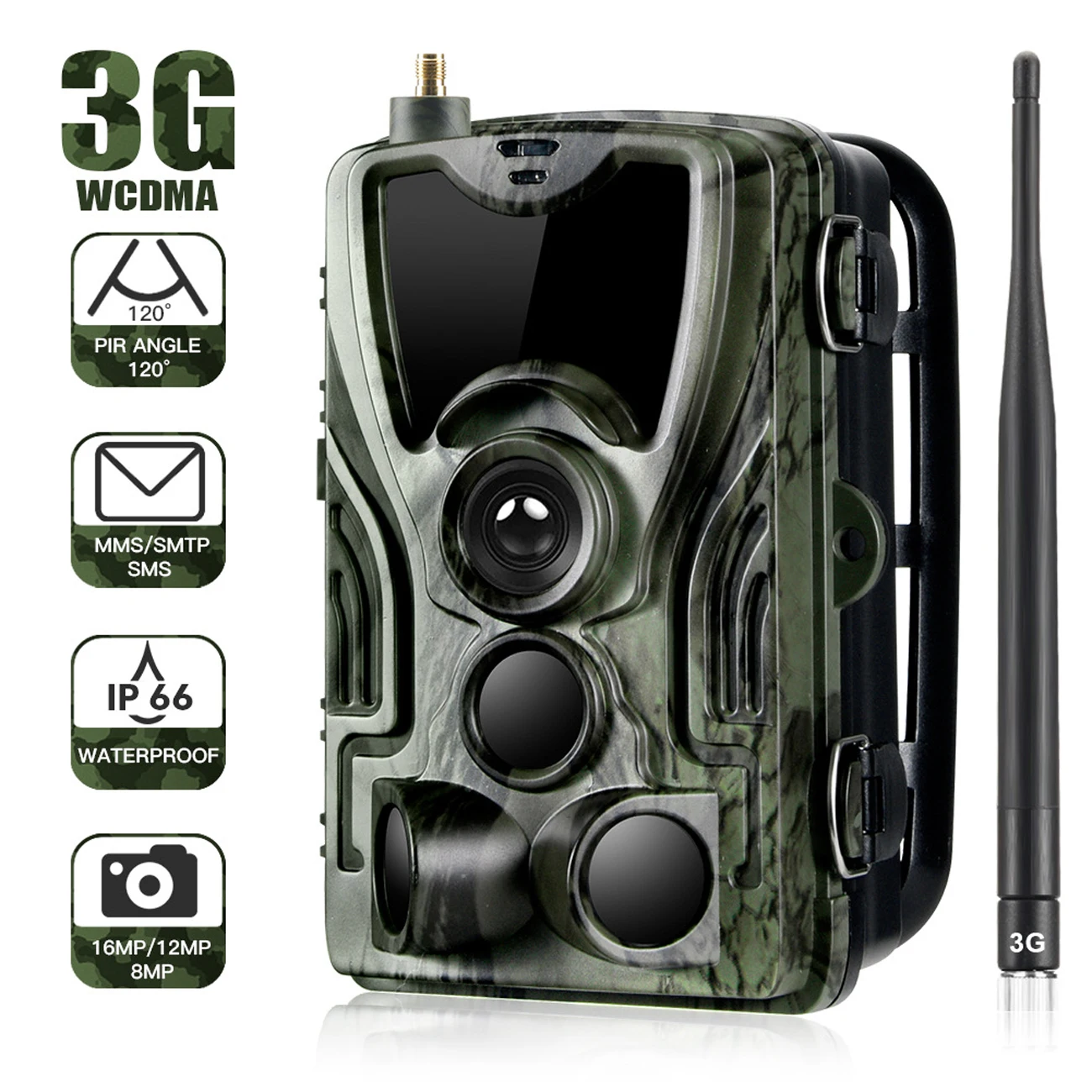 Фотоловушка HC801G для охоты, 3G, SMS/SMTP/MMS, 16 МП, 1080P