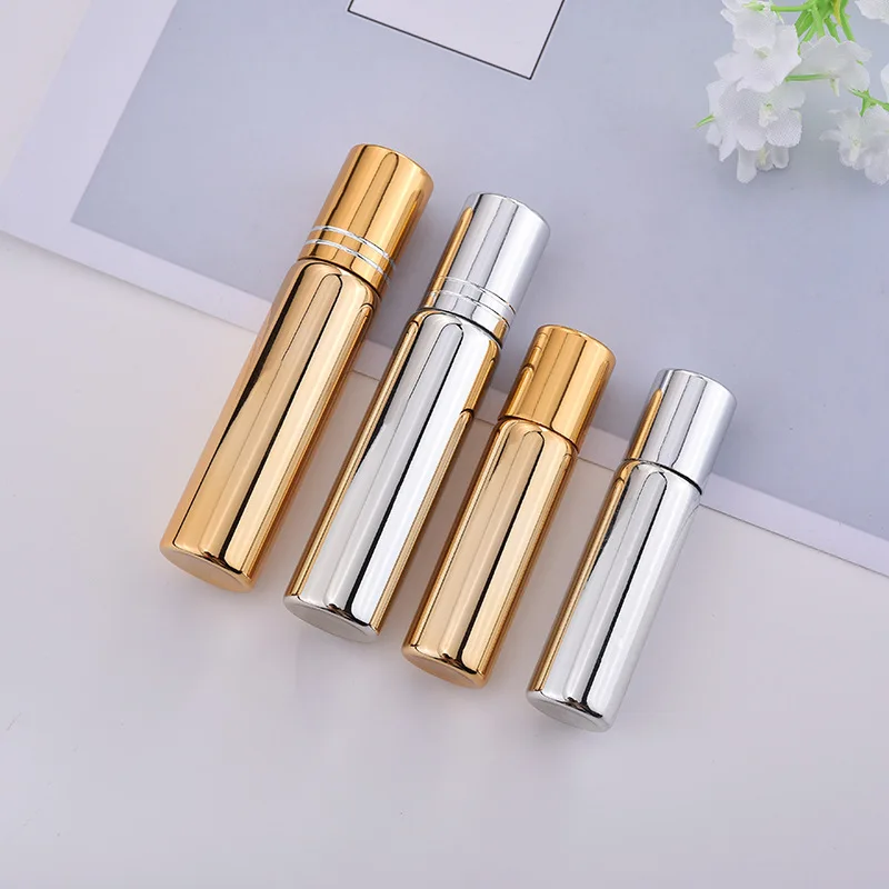 
wholesale gold roller ball bottle essential oil 5ml 10ml empty roll on bottle with cap 