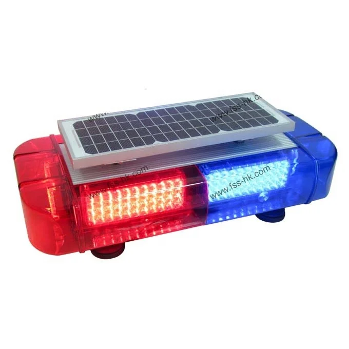 solar powered police led warning mini light bar LED-860LT