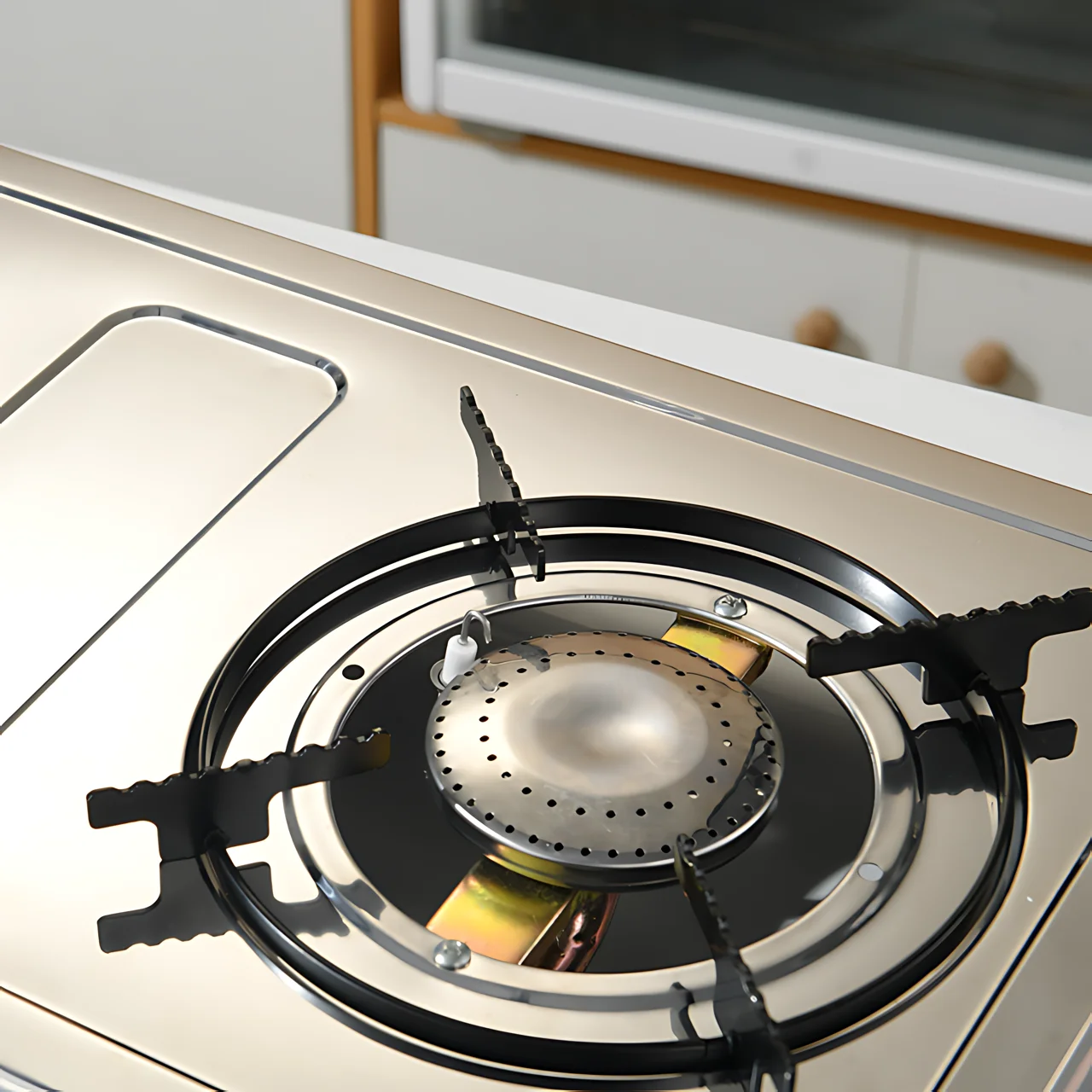 New Design Cooking Appliances Camping Cooktops Portable Brass Table Top Gas Stove Range 2 Burners Gas Cooker