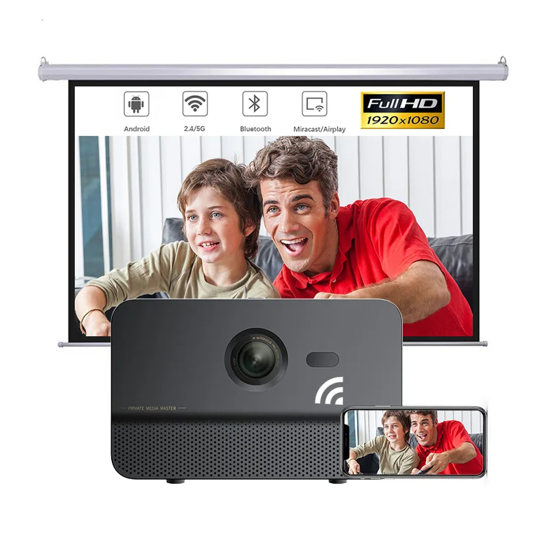 OEM/ODM Changhong C300 AliExpress Hot Deals New product Hot sale Cinema Support 3D 4K TV Smart Phone Projector Beamer