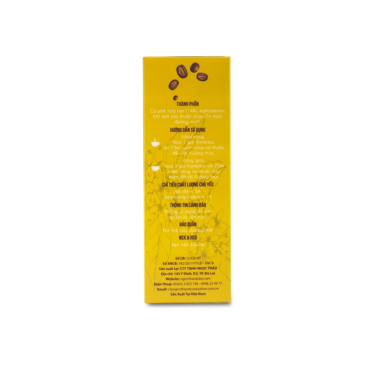 
Ngoc Thao Private Label Origin Direct Source Tasty Wholesale Vietnam Slimming Bag Coffee 