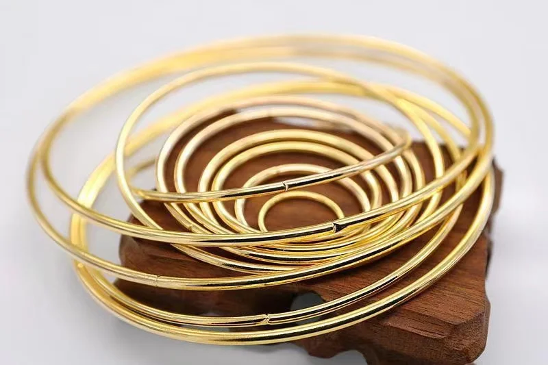 Teпрогноз DIY домашний декор детский мобильный макраме товары для проектов ручная работа кольца Золотое металлическое кольцо для ловцов снов венки