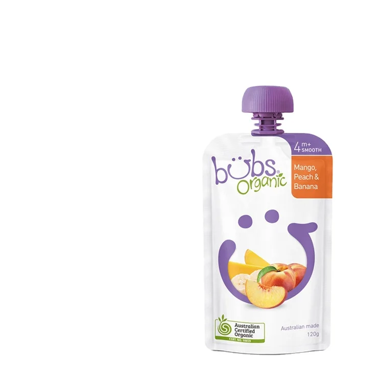 Stand Up Wet Pet Food Retort Pouch Mylar Liquid Squeeze Bag with Spout