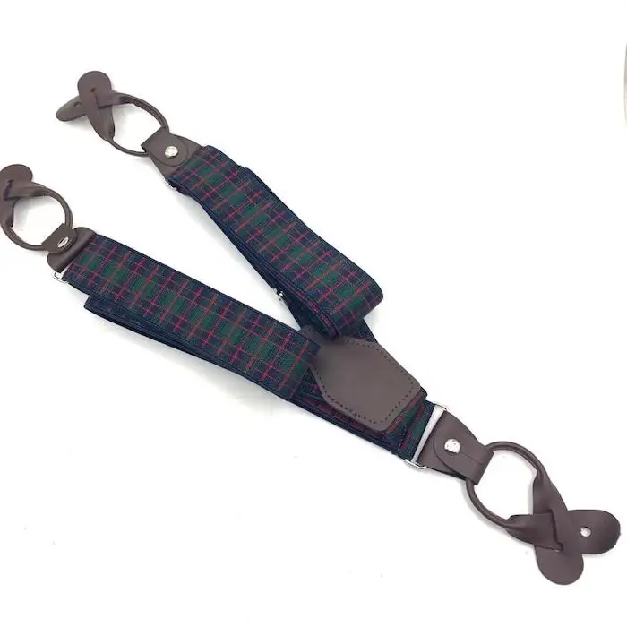 Custom Classical Adjustable Suspenders Bow Ties Elastic Y Back Men Suspender for Men