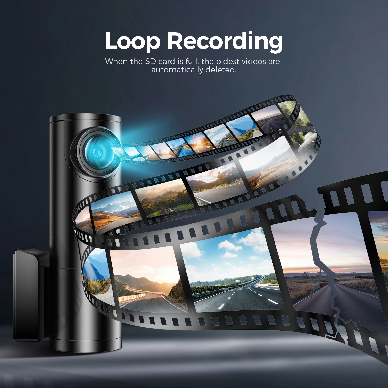 AZDOME M300S 4K + 1080P Dual Dash Cam With Build-in 5G WIFI & GPS Voice Control Car Black Box Camcorder Camera 4K Dashcam