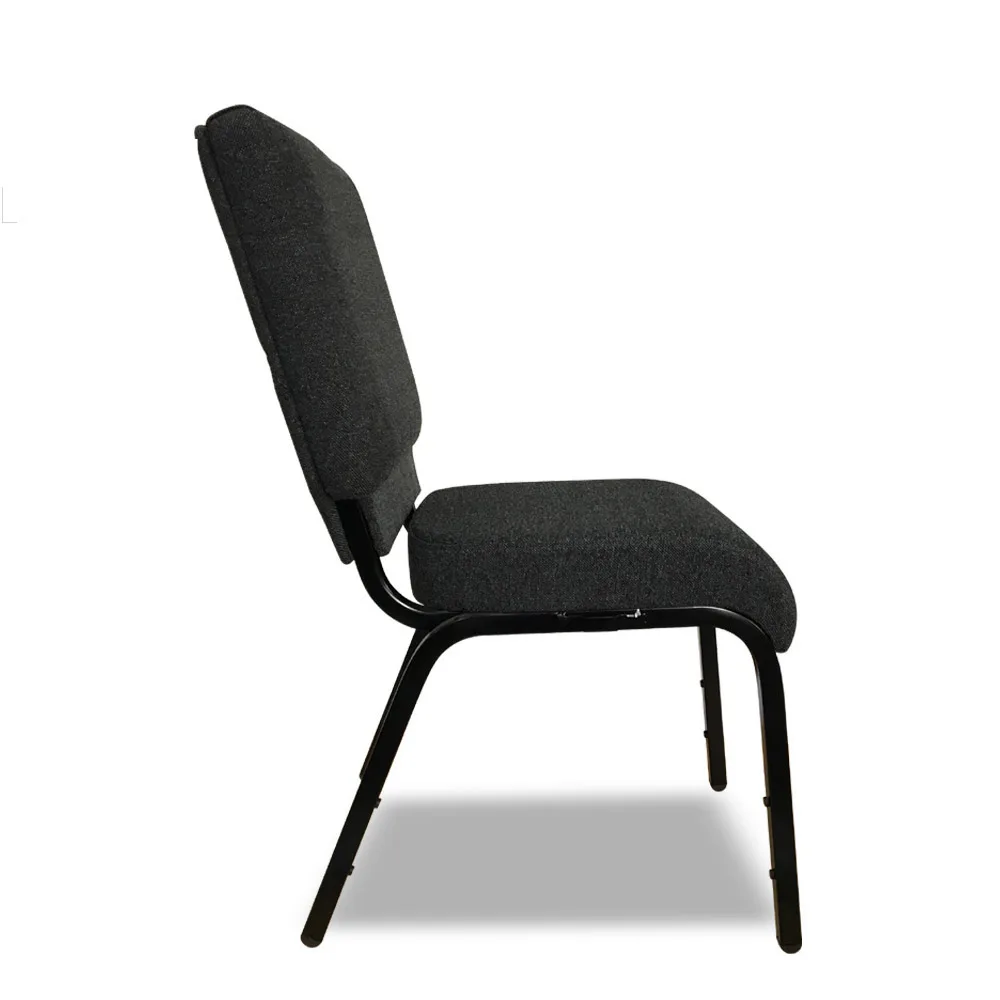 Factory Sale Cheap Stackable Upholstered Metal Church Chair For Used Theater Auditorium Furniture Interlock Padded Church Chairs