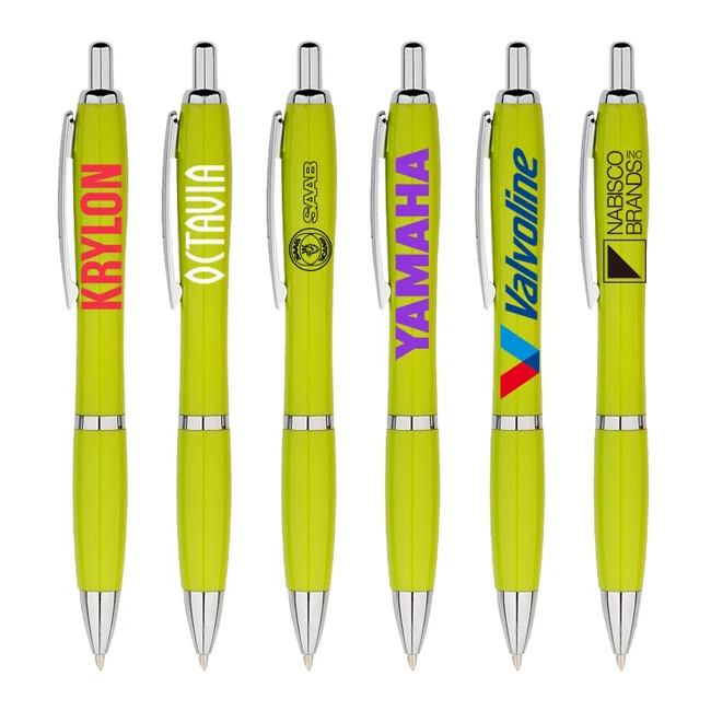 
2173 Cheap promotion Big customer logo Antibacterial pen with Ag material ISO 22196 