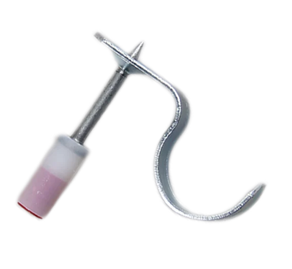 HOMSET SPX Powder Drive Pin with Metal Pipe Climp   Nitrocotton Integrated Powder Actuated Ceiling Clips