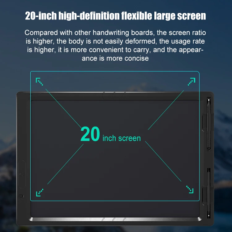 Eco-Friendly Erasable 20 Inch Multi-Color No Blue Light Hand Writing Screen For Restaurant Record Dishes