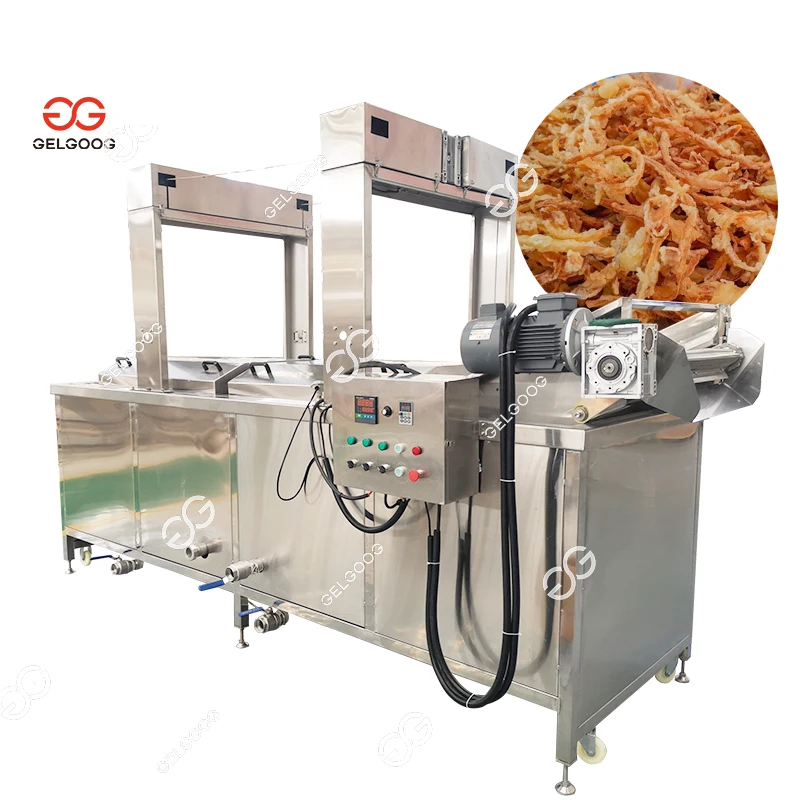 Gelgoog Fried Snack Production Line Automatic Onion Rings Frying Machine Equipment for Frying Onions