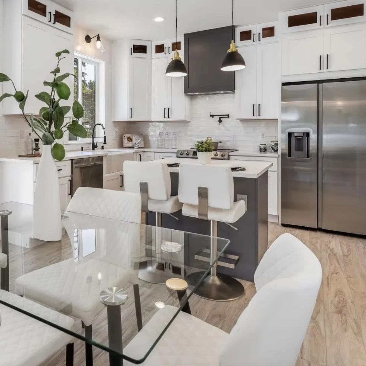 Luxury Modular Modern Kitchen cabinet for home kitchen hotel kitchen living room cabinet project use  apartment cabinet using