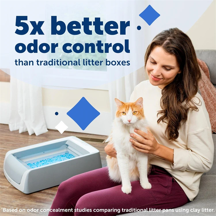 PetSafe ScoopFree Crystal Pro Self-Cleaning Cat Litterbox Hands-Free Cleanup