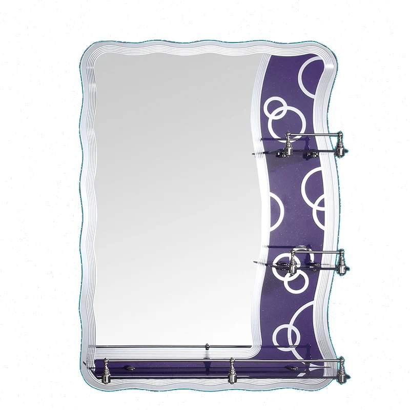 Home Decor Modern Rhinestone Diamond Mirrors Decor For Wall Led Bathroom Mirror