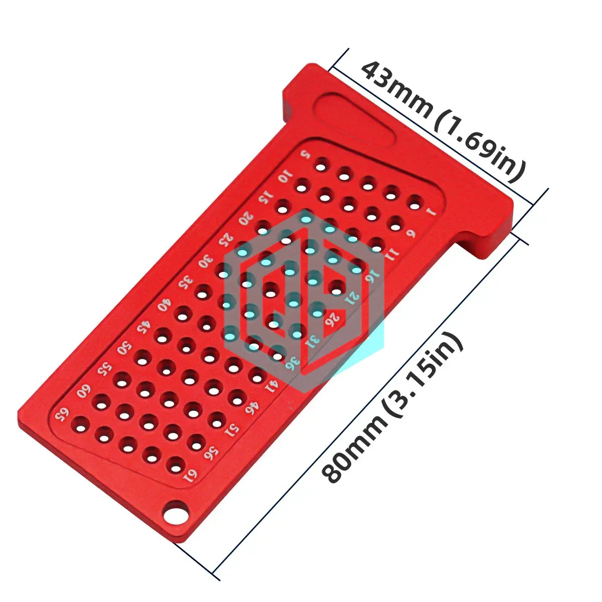 Precision T-Ruler for Woodworking Metric/Inch Aluminum Pocket Marking Gauge with Cross Calibration Hole Customizable OEM Support