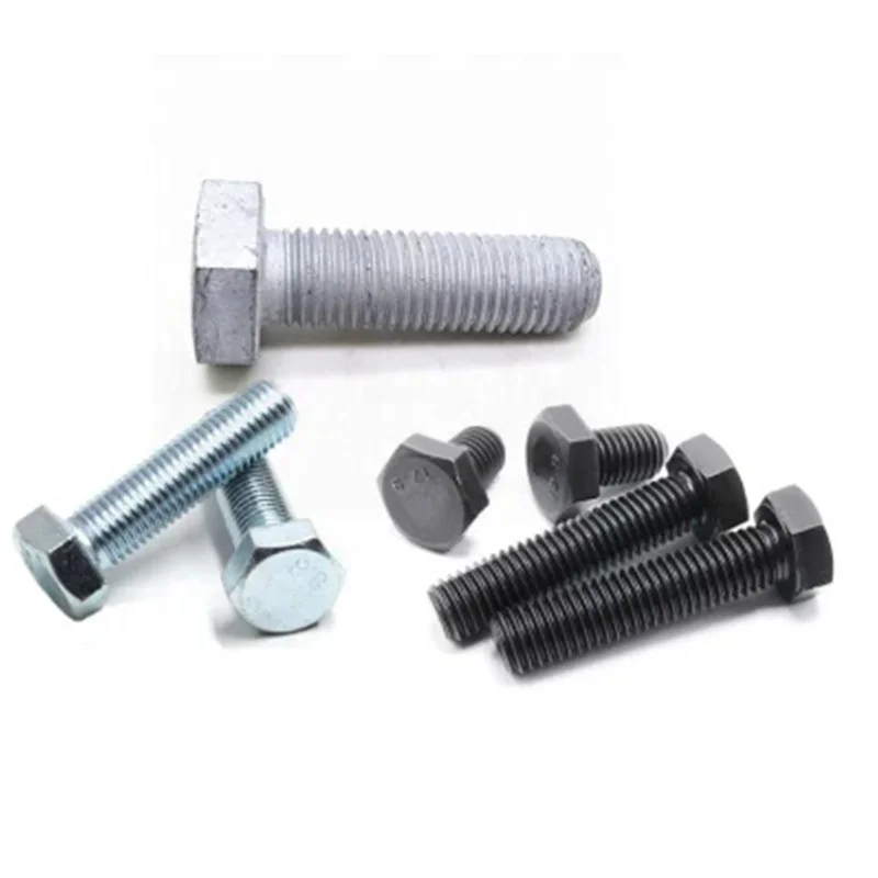 High Quality Fastener Hardware Grade 8.8 Stainless Steel Carbon Steel DIN931 DIN933 Hex Head Nut and Bolt