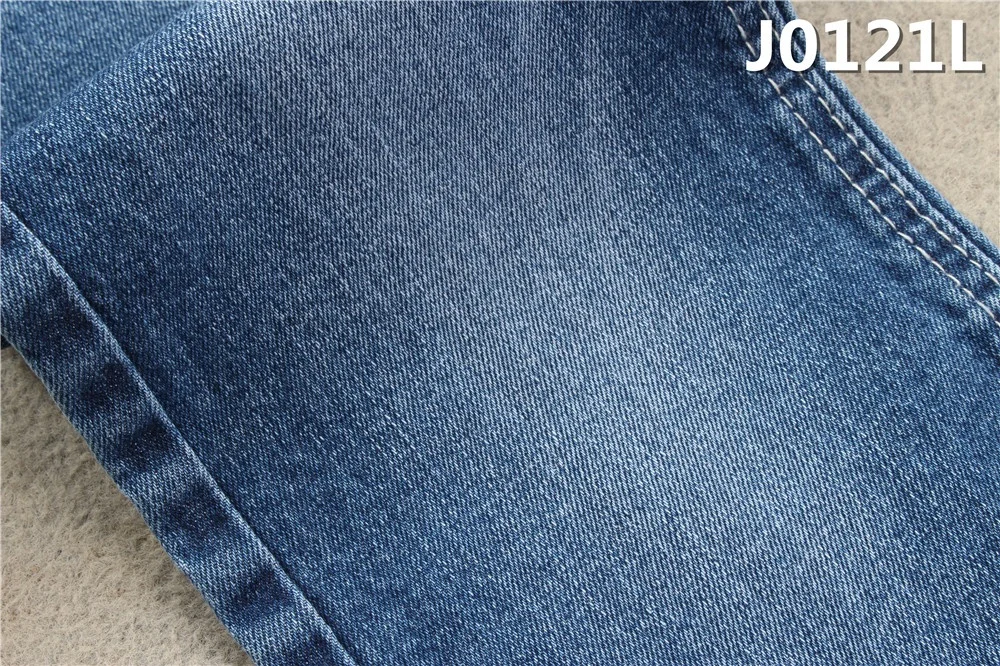 light slub open end yarn  jeans denim fabric 98%cotton 2% spandex stretch roll fabric
