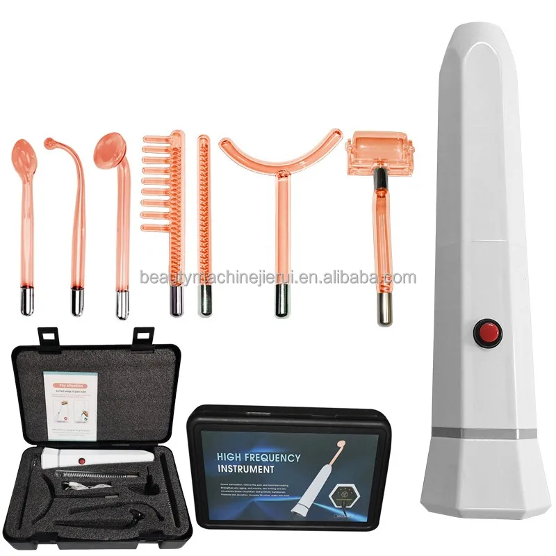 Home Use Beauty Equipment Red Light Therapy Wand High Frequency Facial Machine For Acne Treatment